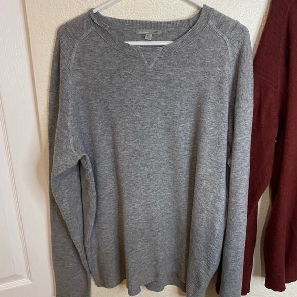 Horny Toad Lot Of Two Mens Wool/Cashmere Sweaters Gray Maroon Size XL - Picture 9 of 9